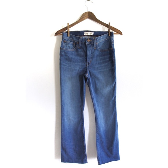 Madewell Cali Demi-Boot Jeans in Marco Wash 25/0 Frayed Raw Hems - Picture 2 of 11